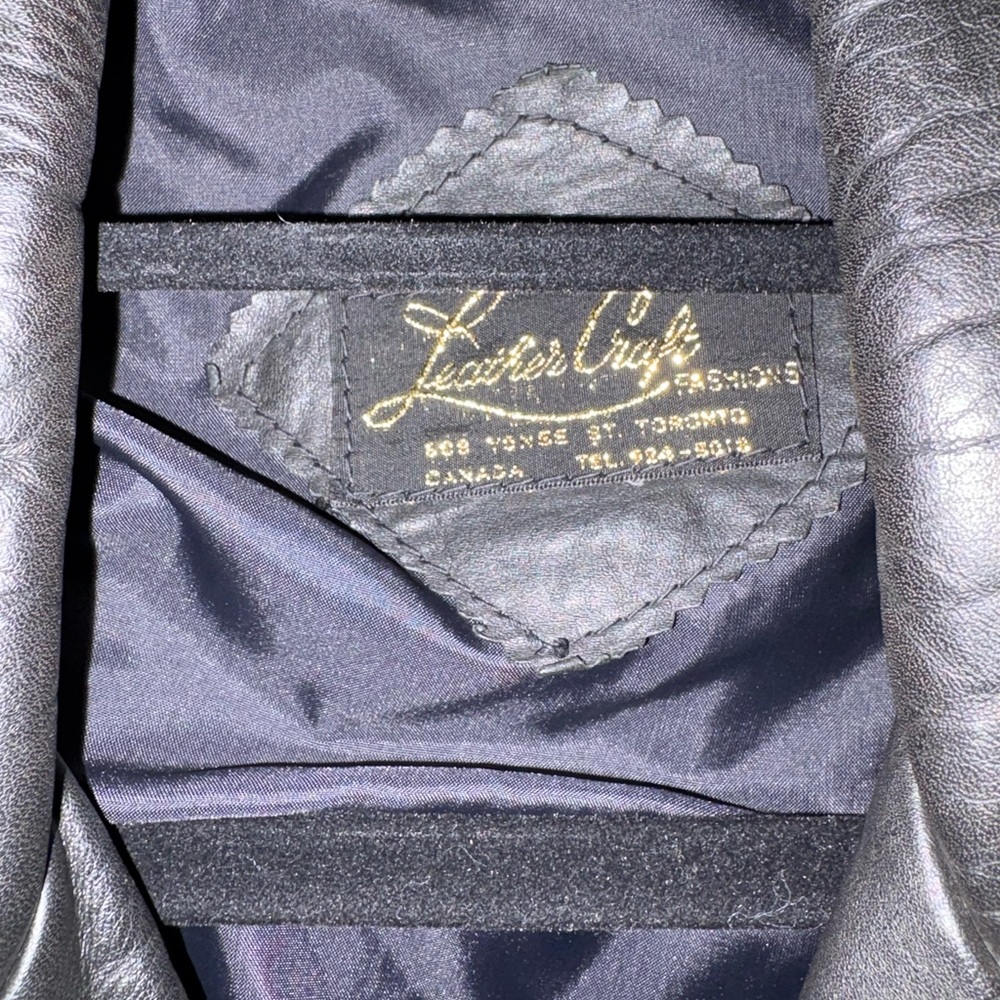 Luxurious Black Leather Biker Jacket - Picture 5 of 10